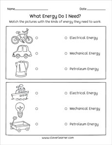 Types of renewable energy activities for kids
