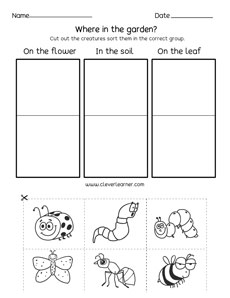 Preschool garden animals lessons