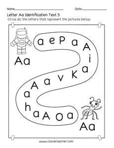 Preschool lower and upper case lettes activity