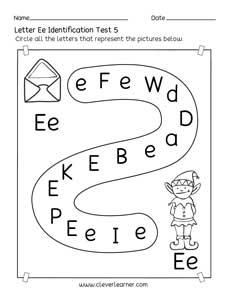 Free Lowercase Identification and recognition printable PDF