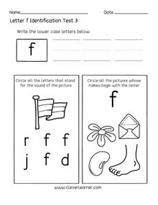 Free English Letter Practice worksheets for 3year olds