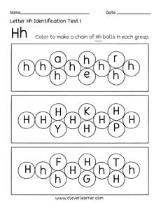 Free Letter Identification worksheet for 3yr-olds