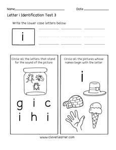 Free letters and alphabet identification worksheets for kindergarten