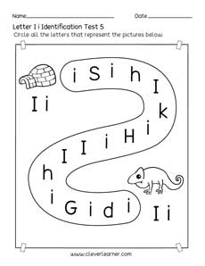 Free Lowercase letter identification sheets