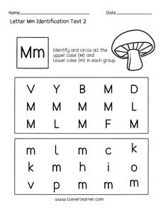 FREE Letter Identification Printables for Pre-K and K aged kids!
