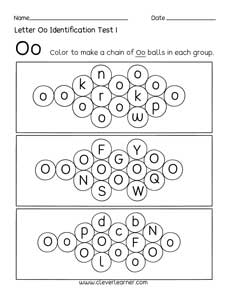 Preschool letter activity worksheet