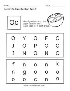 Letter Recognition Worksheets for preschoolers