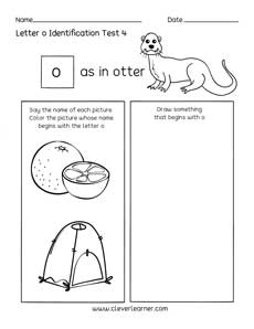 Identify uppercase and lowercase letters for preschool children