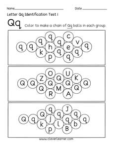 Preschool letter activity worksheet