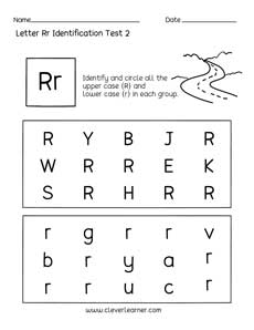 Letter Recognition Worksheets