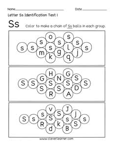 Preschool letter activity worksheet