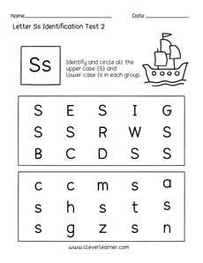 Free Lowercase Identification and recognition printable PDF