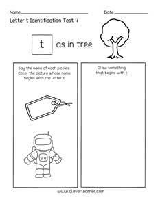 Letter Recognition Worksheets for preschoolers