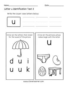 Alphabet Recognition Activity PreK Worksheets For Capital Letters