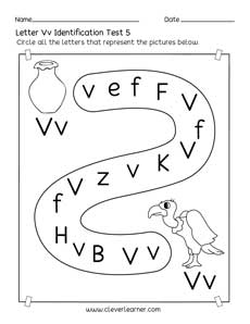 Free Letter Identification worksheet for 3yr-olds