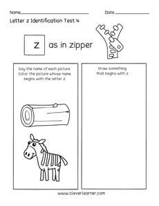 Letter Recognition Worksheets for preschoolers