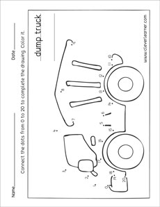 Free connect the dots children's activity printables