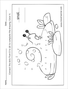 Free connect the dots children's activity printables