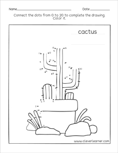 Free connect the dots children's activity printables