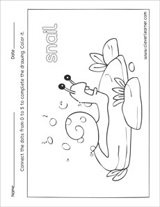 Connect the 5 dots in the drawing preschool activity