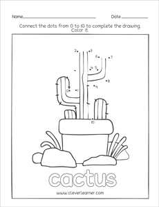 Connect the dots free preK Activity sheets