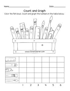 First grade Graphing activity sheets