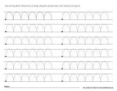 Free line tracing activities for preK children