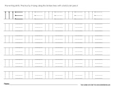 Free line tracing printable for homeschool children