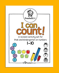 I can count activity sheets for kids