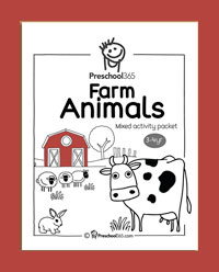 Farm Animals Kids activity sheets