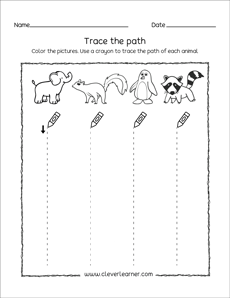 Free tracing worksheets