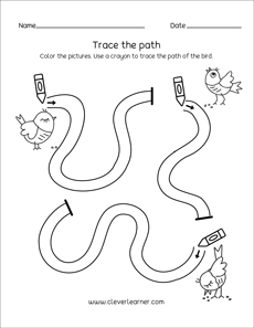 Fun PreK line tracing drills