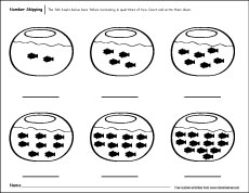 Fun preschool skip counting printables for kids