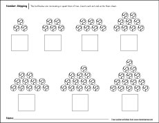 Free skip counting activities for children