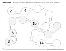 Free skip-counting worksheets for homeschool kids