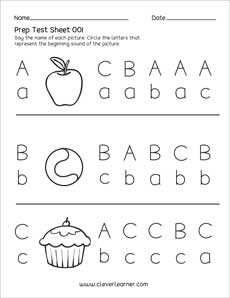 Free PreK uppercase and lowercase letter activity printable for children