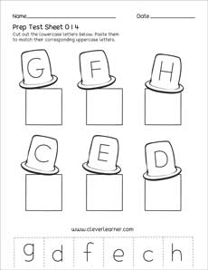 Free Preschool-PreK-Kindergarten letter A-Z activity worksheets for kids