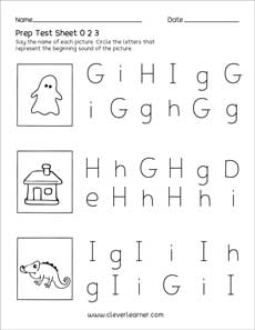 Lowercase letter printable test activities for preschool parents