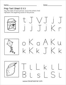 Free Preschool-PreK-Kindergarten letter A-Z activity worksheets for kids