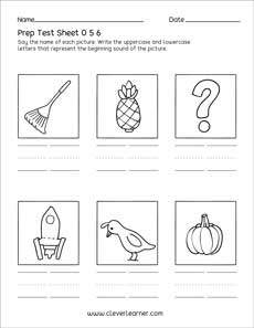 Free PreK uppercase and lowercase letter activity printable for children