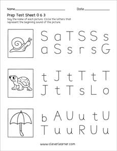 Lowercase letter printable test activities for preschool parents