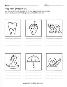 Free lower-case picture and letter activity sheet for homeschool