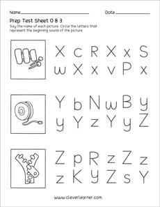 Free Kindergarten uppercase and lowercase letter activity worksheets for children