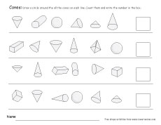 Preschool 3D Forms and Shape Activity Sheets