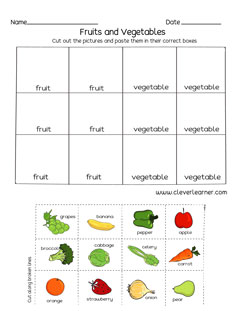 What is s healthy fruit worksheet for homeschool children