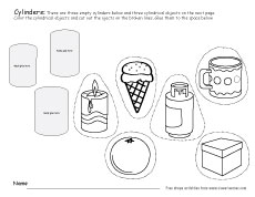 Preschool 3D Forms and Shape Activity Sheets