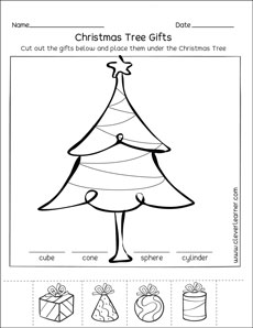 Christmas Tree COloring Activity For Kids