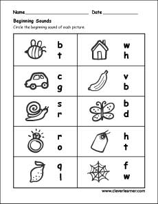 Quality Beginning Sounds Phonics for kids