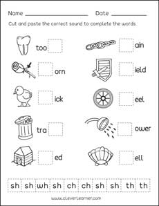 Free preschool consonant digraphs