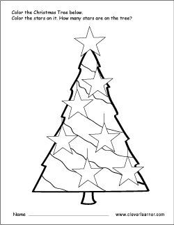 Count the Star preK activity printables for kids